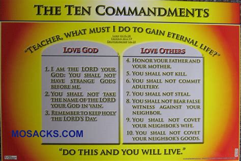 The Ten Commandments .